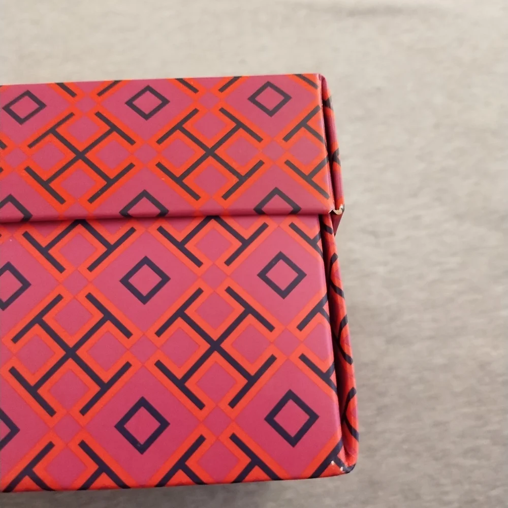 Tory Burch Shoe Box With Bold Geometric Design - Empty